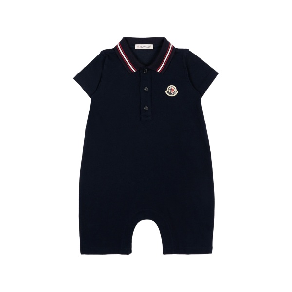 polo-collar romper