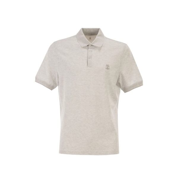 printed-logo polo shirt