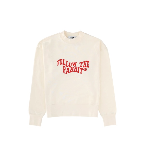 printed round-neck knitwear