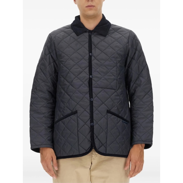 Quilted collared jacket