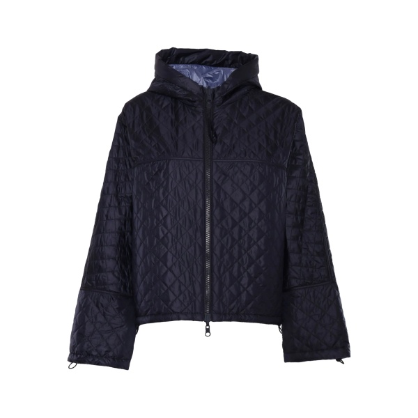 quilted hooded jacket