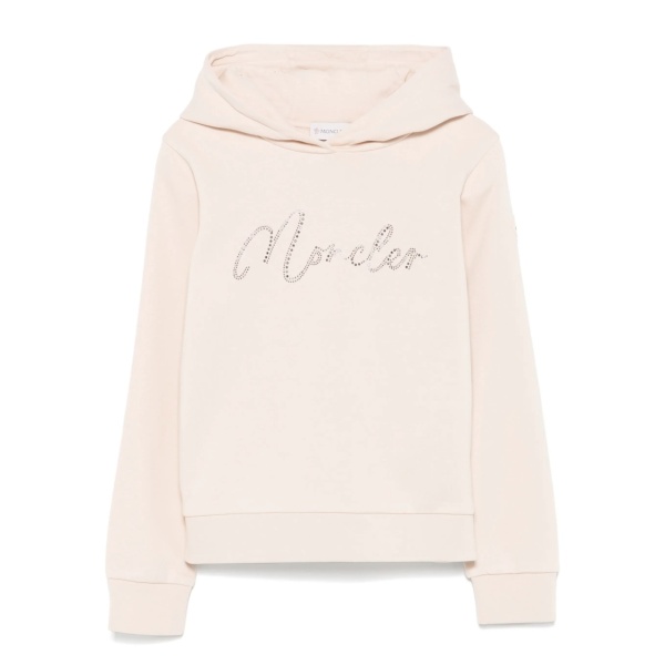 rhinestone-logo hoodie