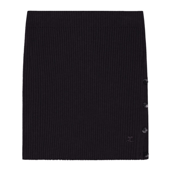 ribbed mini skirt