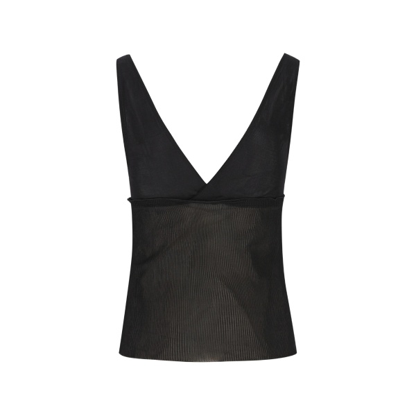 ribbed silk tank top