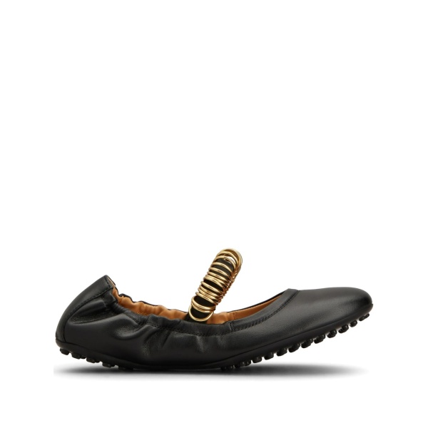 ring-detail ballerina shoes