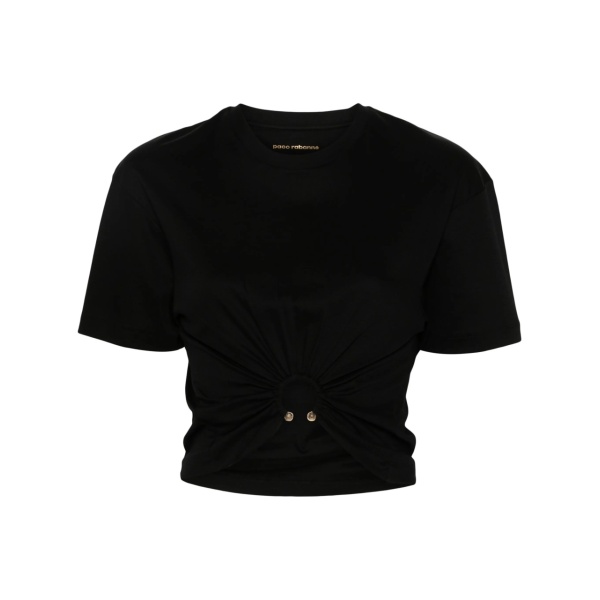 ring-embellished T-shirt