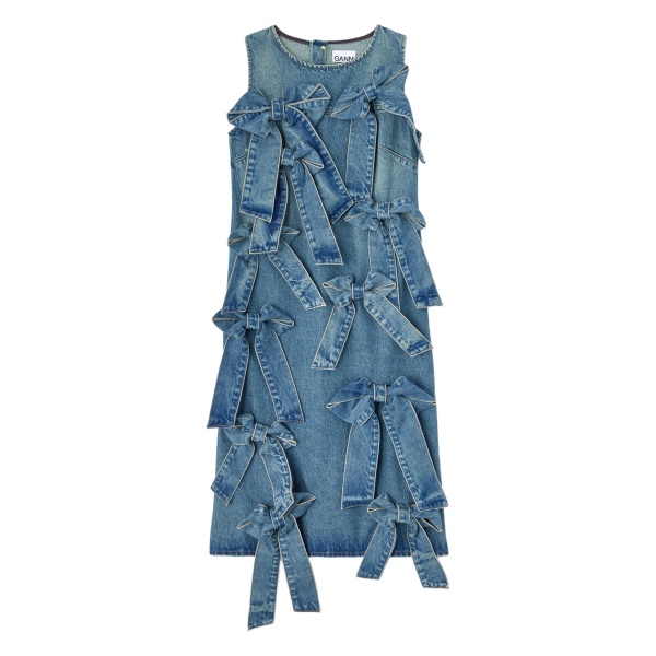 round-neck midi dress