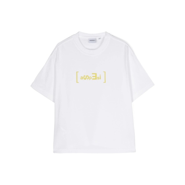 rubberised-logo cotton T-shirt