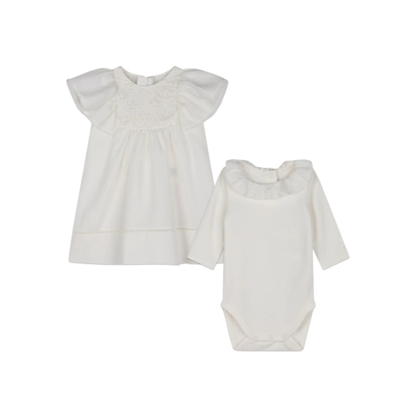 ruffle-detail pyjamas set