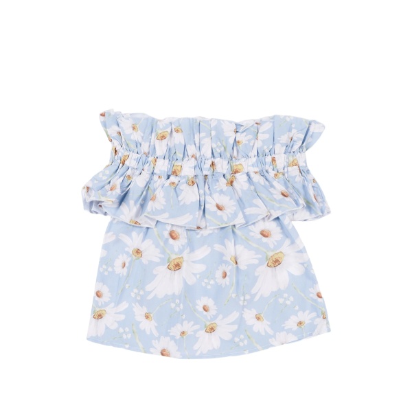 ruffled floral top