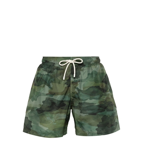 Seasonal Camo-print swim shorts