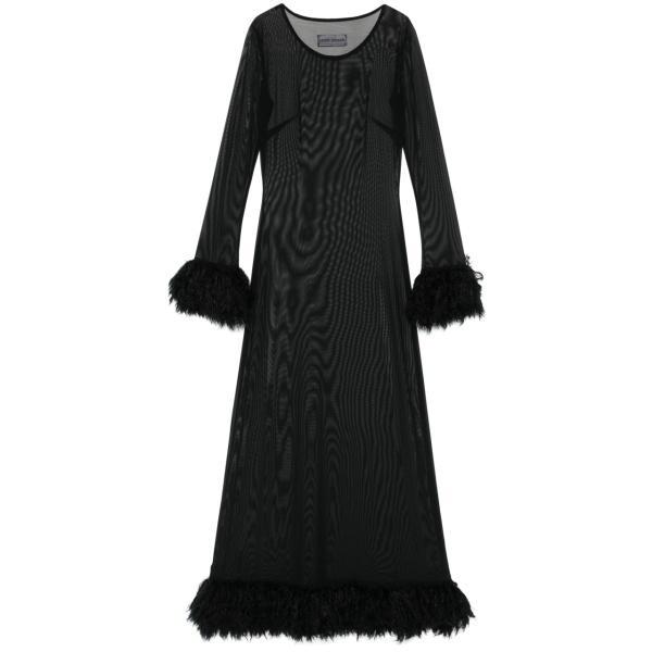 semi-sheer maxi dress