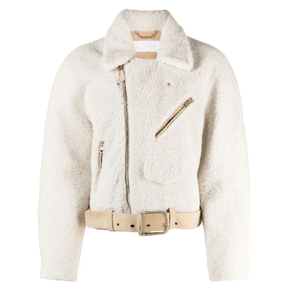 shearling biker jacket