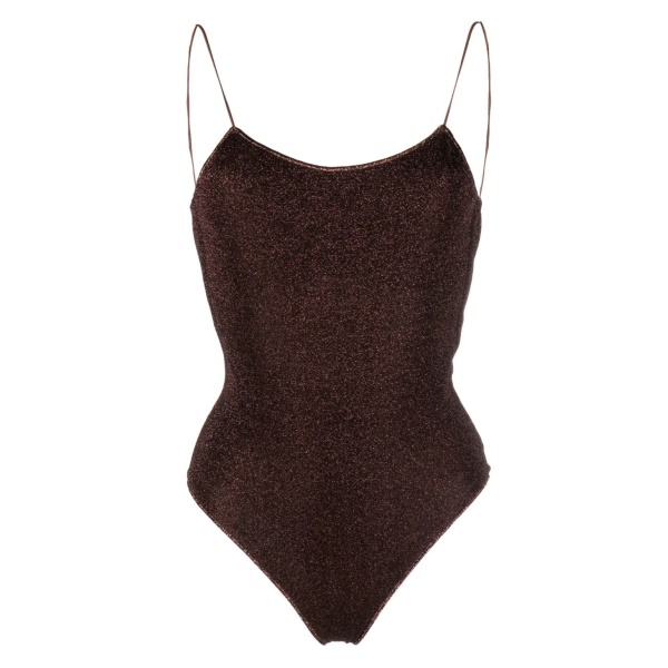 shimmer-effect swimsuit
