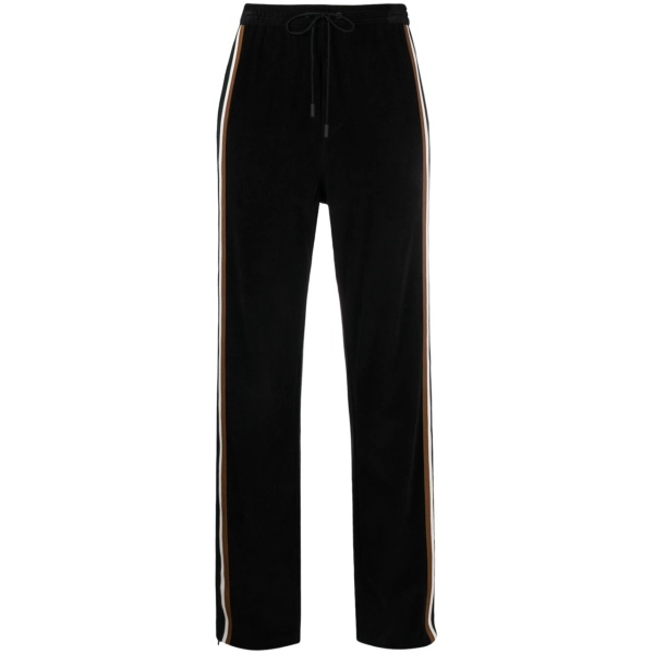 side-stripe corduroy track pants