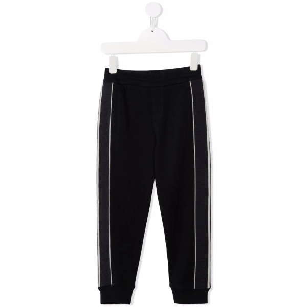 side-stripe cotton-blend track pants