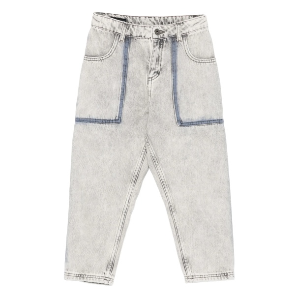 side-striped jeans