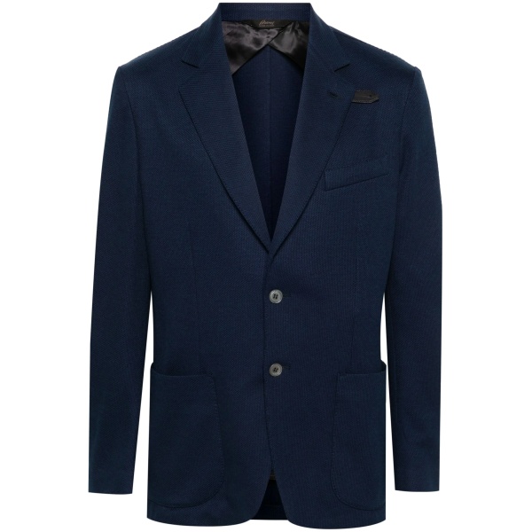 silk-blend knitted blazer