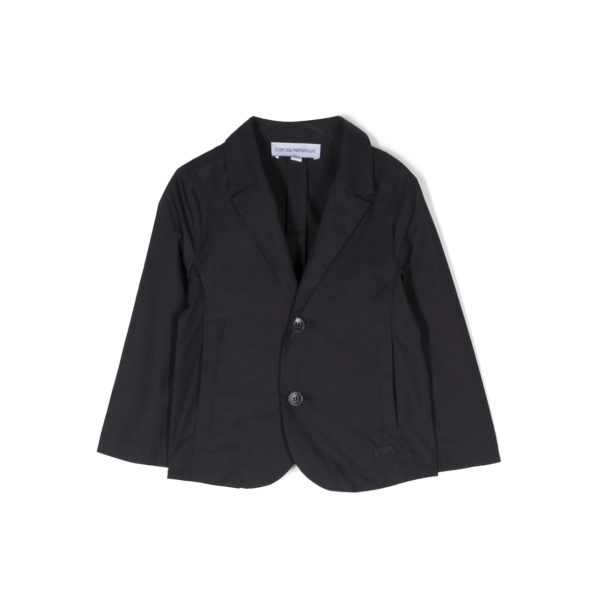 single-breasted cotton blazer