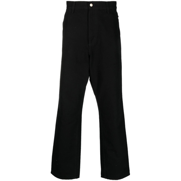 Single Knee straight-leg trousers