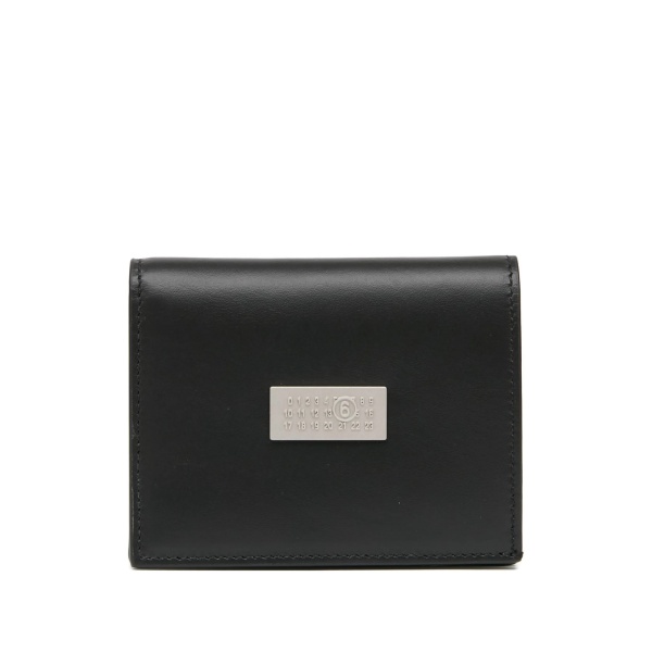 single-stitch logo wallet