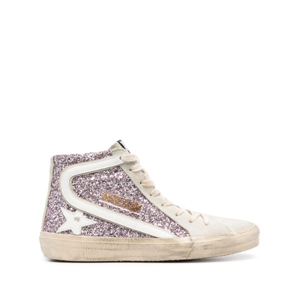 Slide glitter-detail sneakers