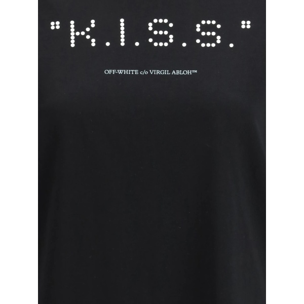 slogan-print T-shirt