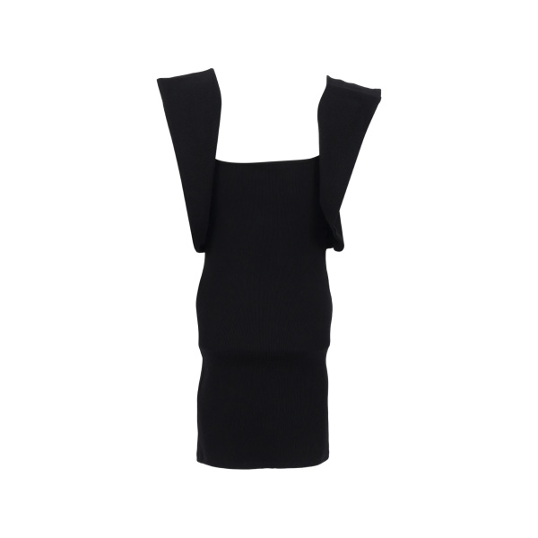 square-neck dress