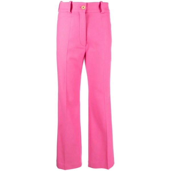 straight-leg tailored trousers
