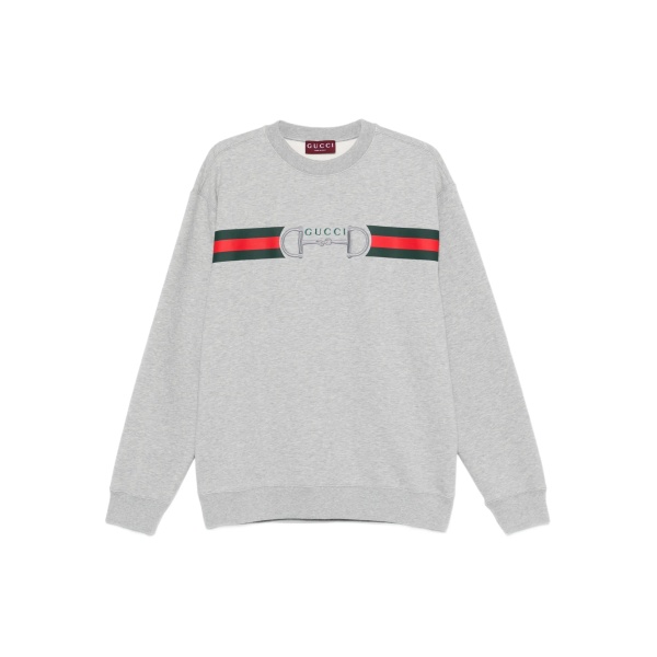 stripe logo sweatshirt