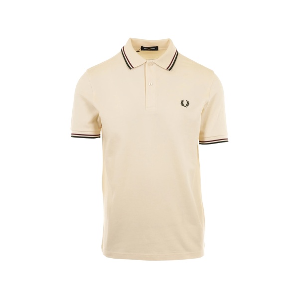 striped-collar polo