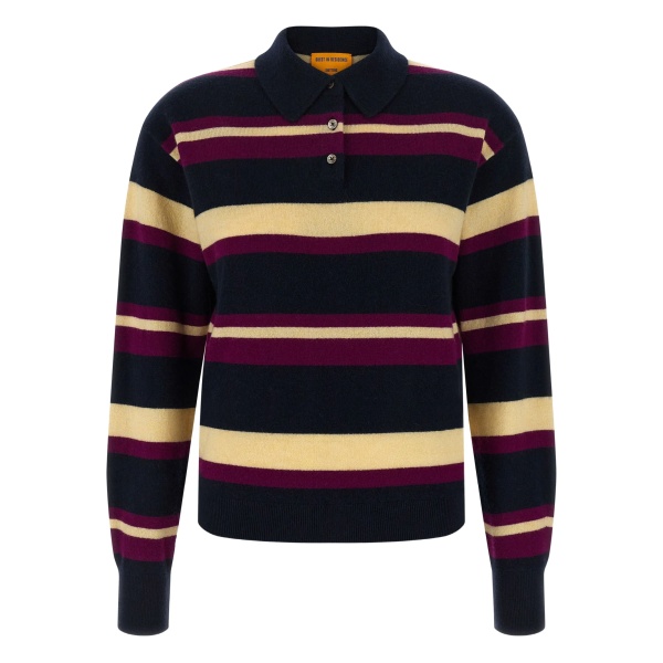 striped polo shirt