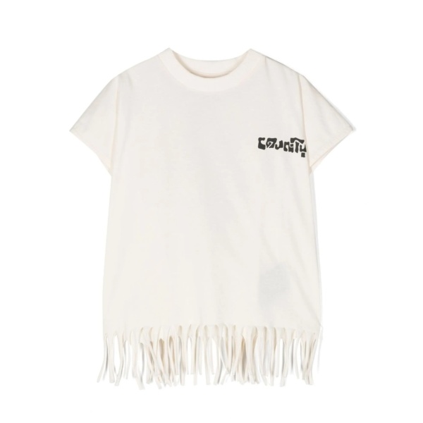 Sunset Cross fringed T-shirt