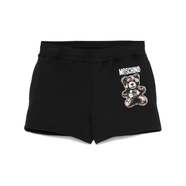 Teddy Bear-print track shorts