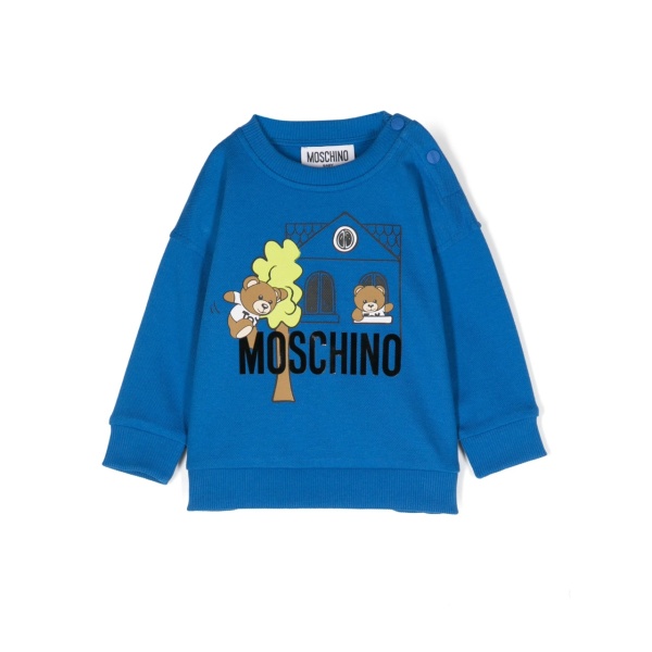 teddy logo-appliqué sweatshirt