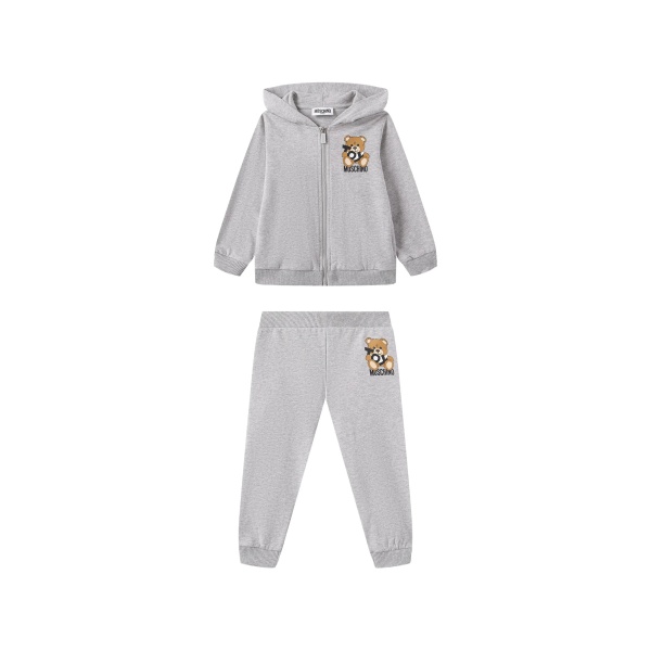 teddy-print tracksuit set