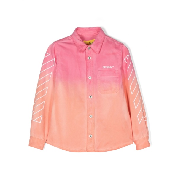 tie-dye effect long sleeved shirt