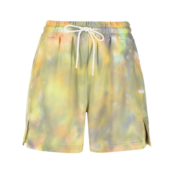 tie-dye track shorts