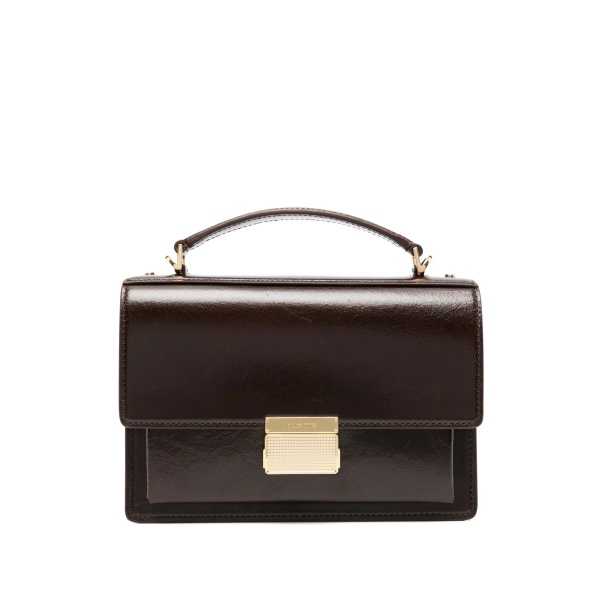 top-handle leather tote bag