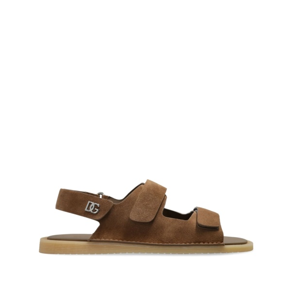 touch-strap leather sneakers