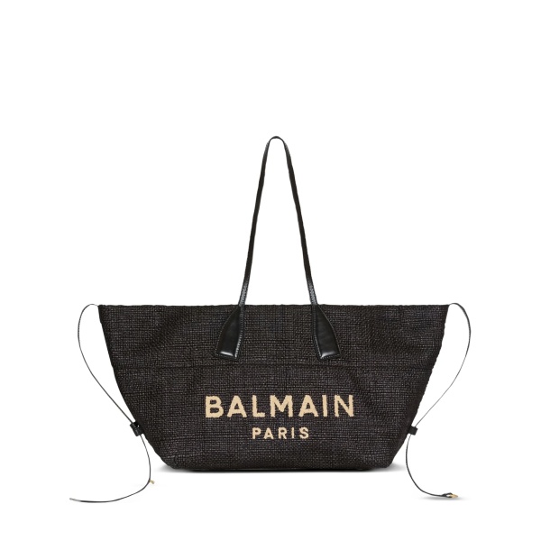 Track logo-embroidered tote bag