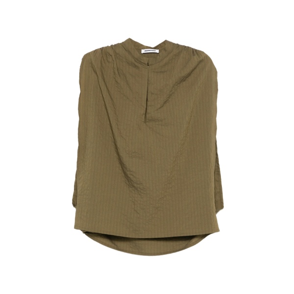 Tracy textured gathered blouse