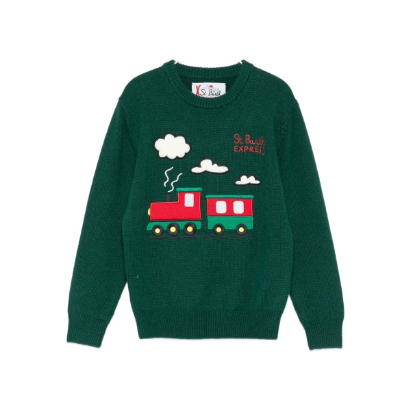 train-intarsia jumper