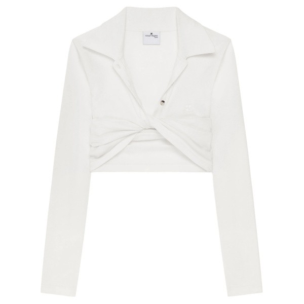 twist-detailing shirt