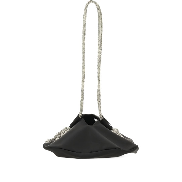 Ufo crystal-embellished satin shoulder bag
