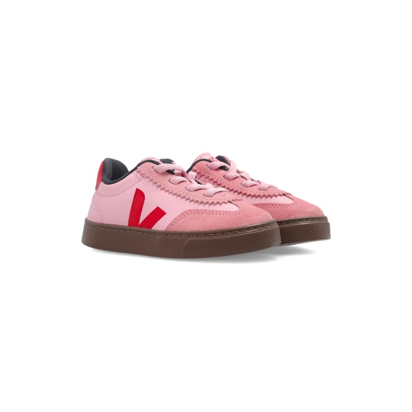 Volley leather V-logo sneakers