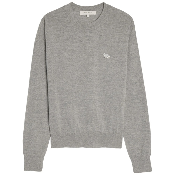 W Baby Fox Patch Regular Jumper