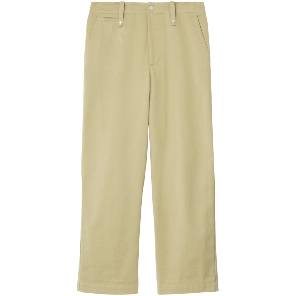 wide-leg cotton trousers