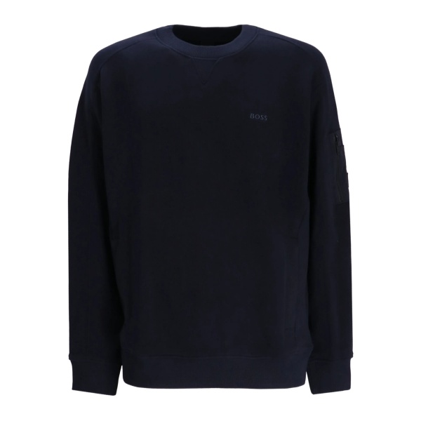 zip-pocket sweatshirt