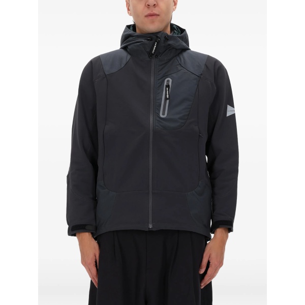 zip-up hooded jacket